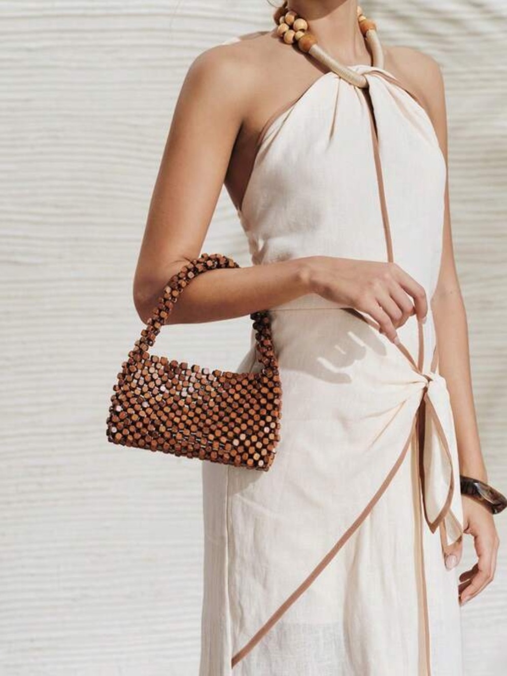 🌰 Brown Beaded Bag 🌰 - Picture 3 of 6